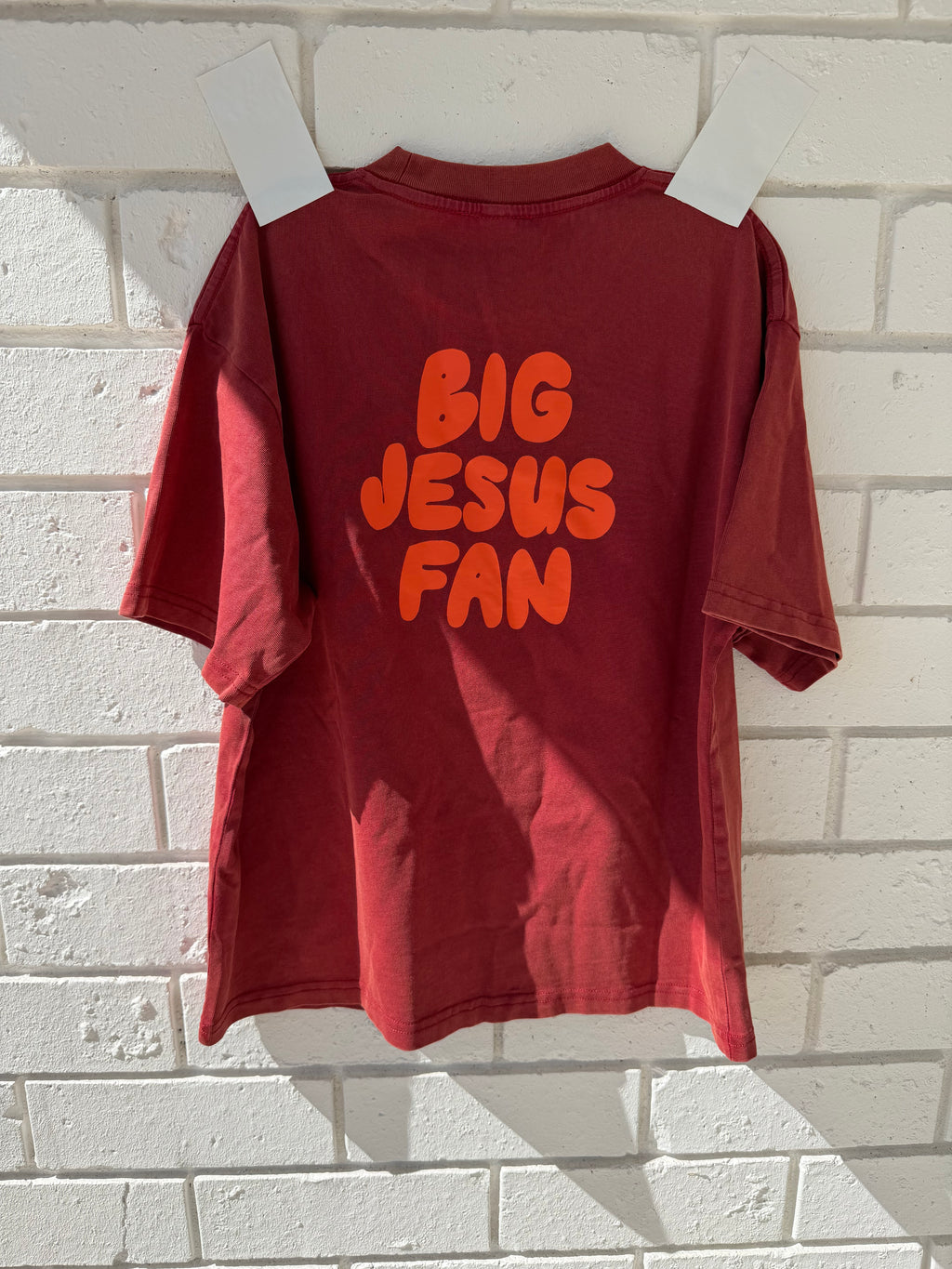 big kids BJF tee in red