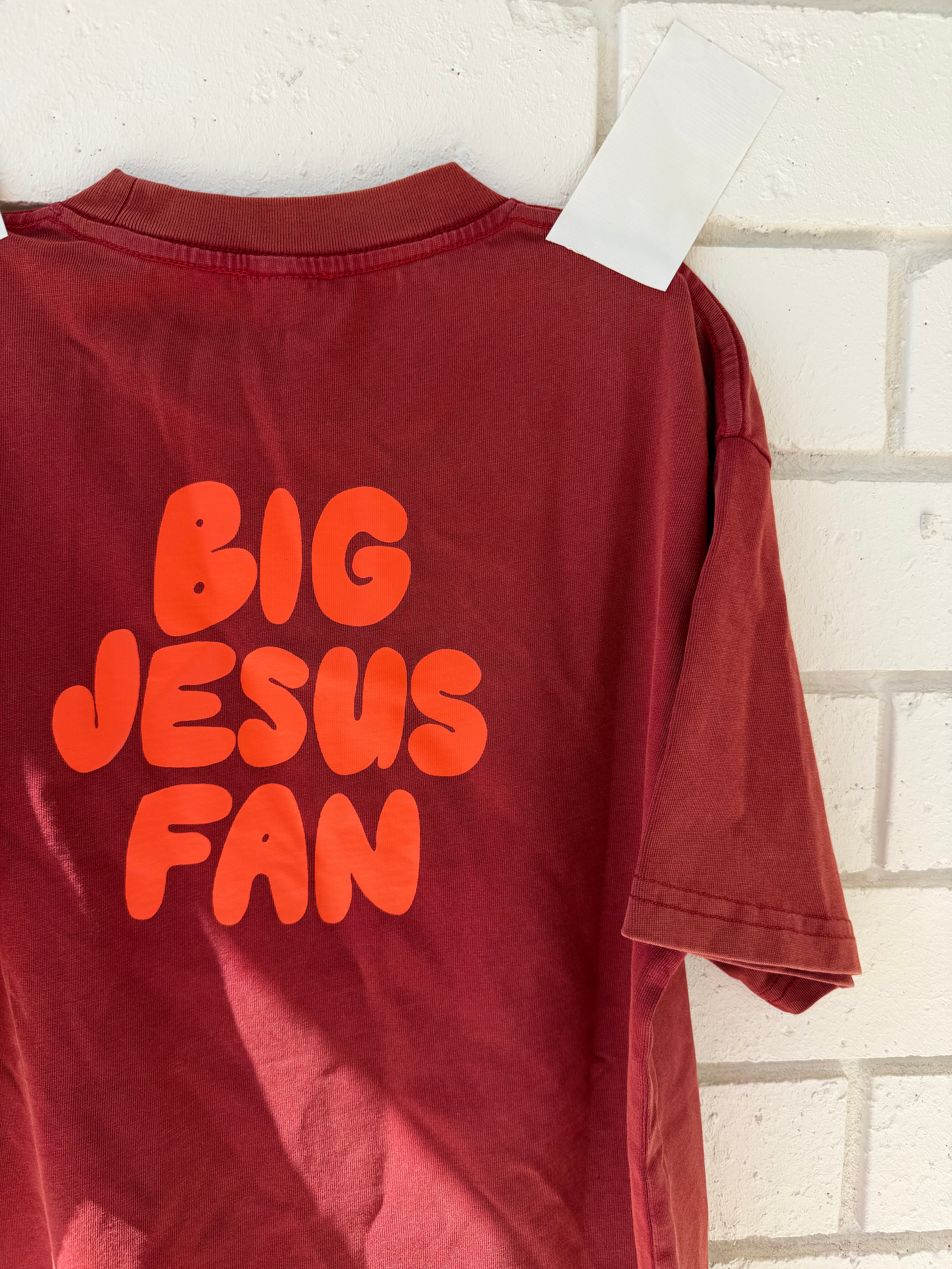 big kids BJF tee in red