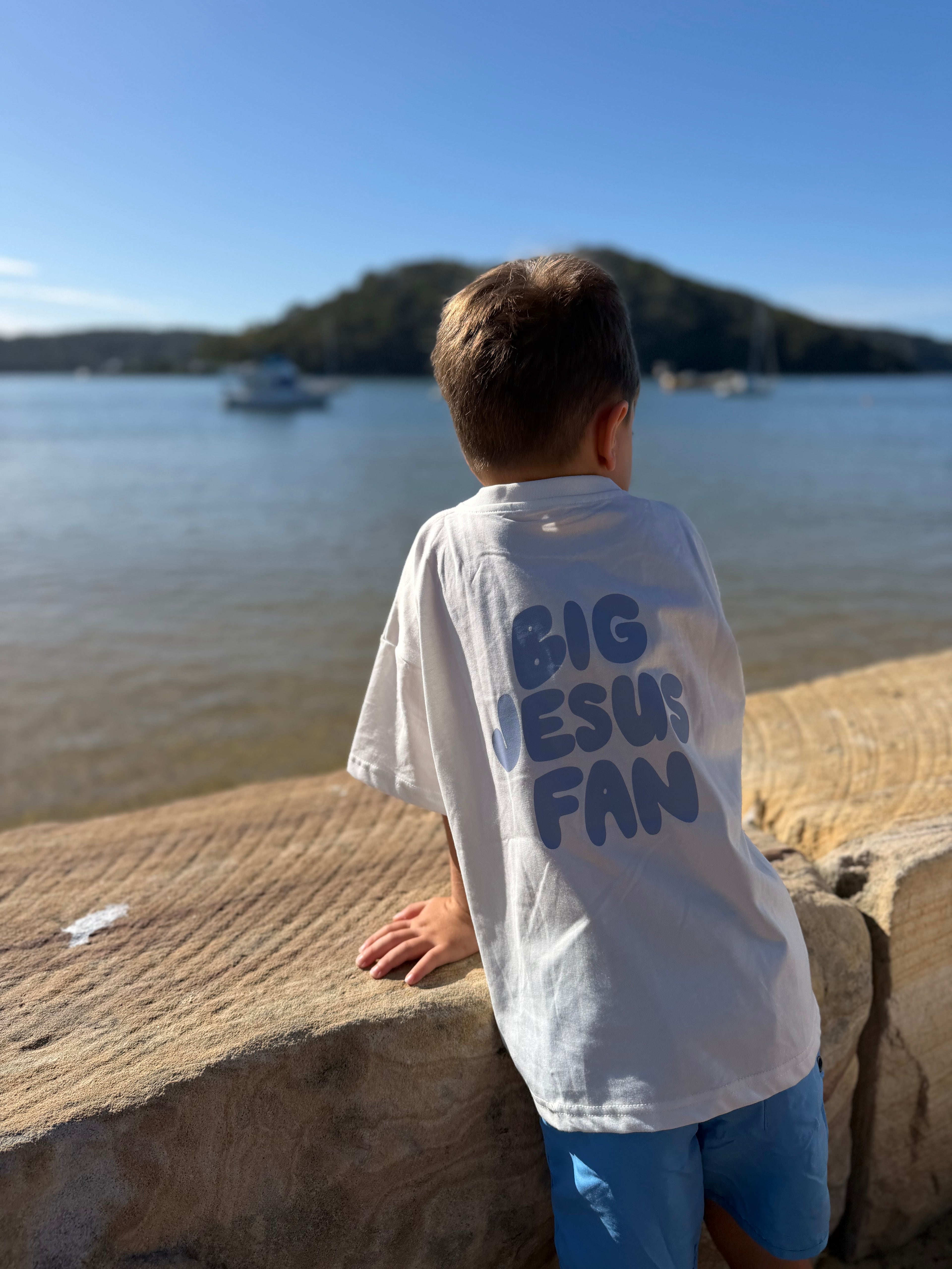 little kids BJF tee in white