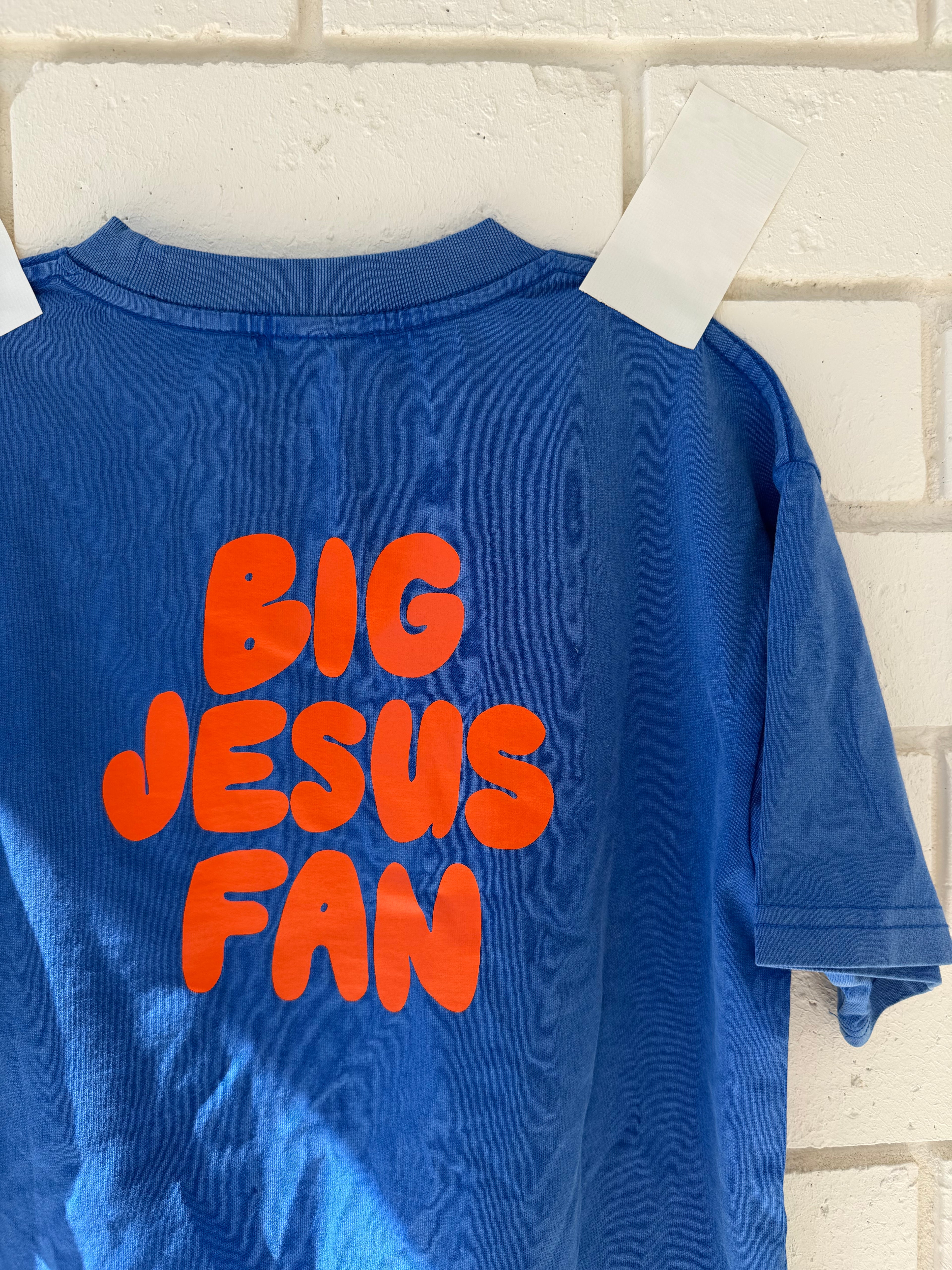 big kids BJF tee in blue