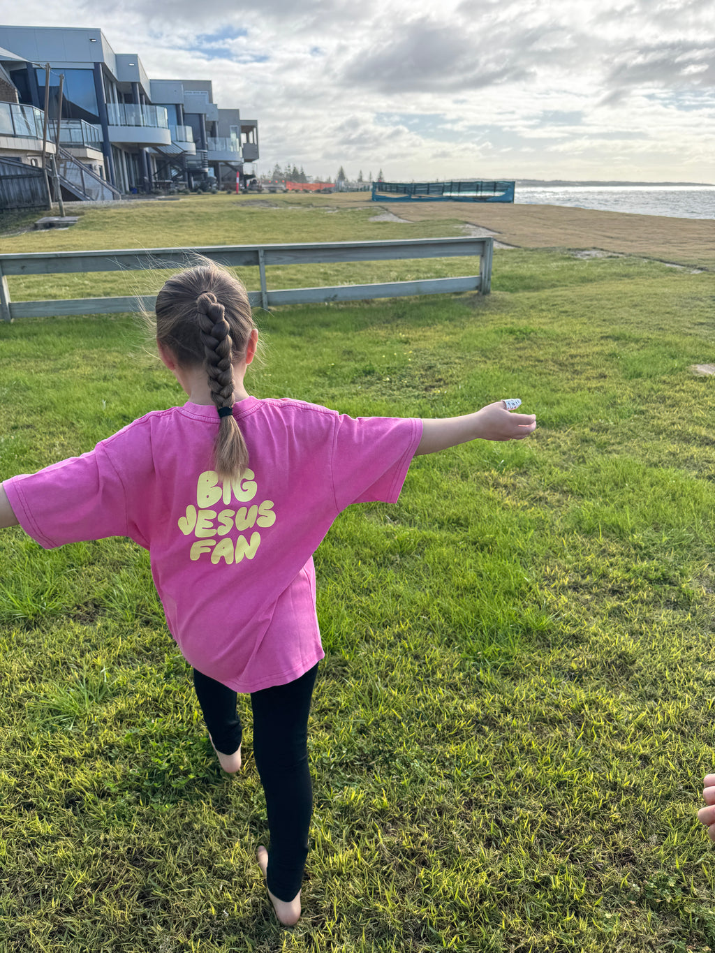 Kids BJF tees with lemon text