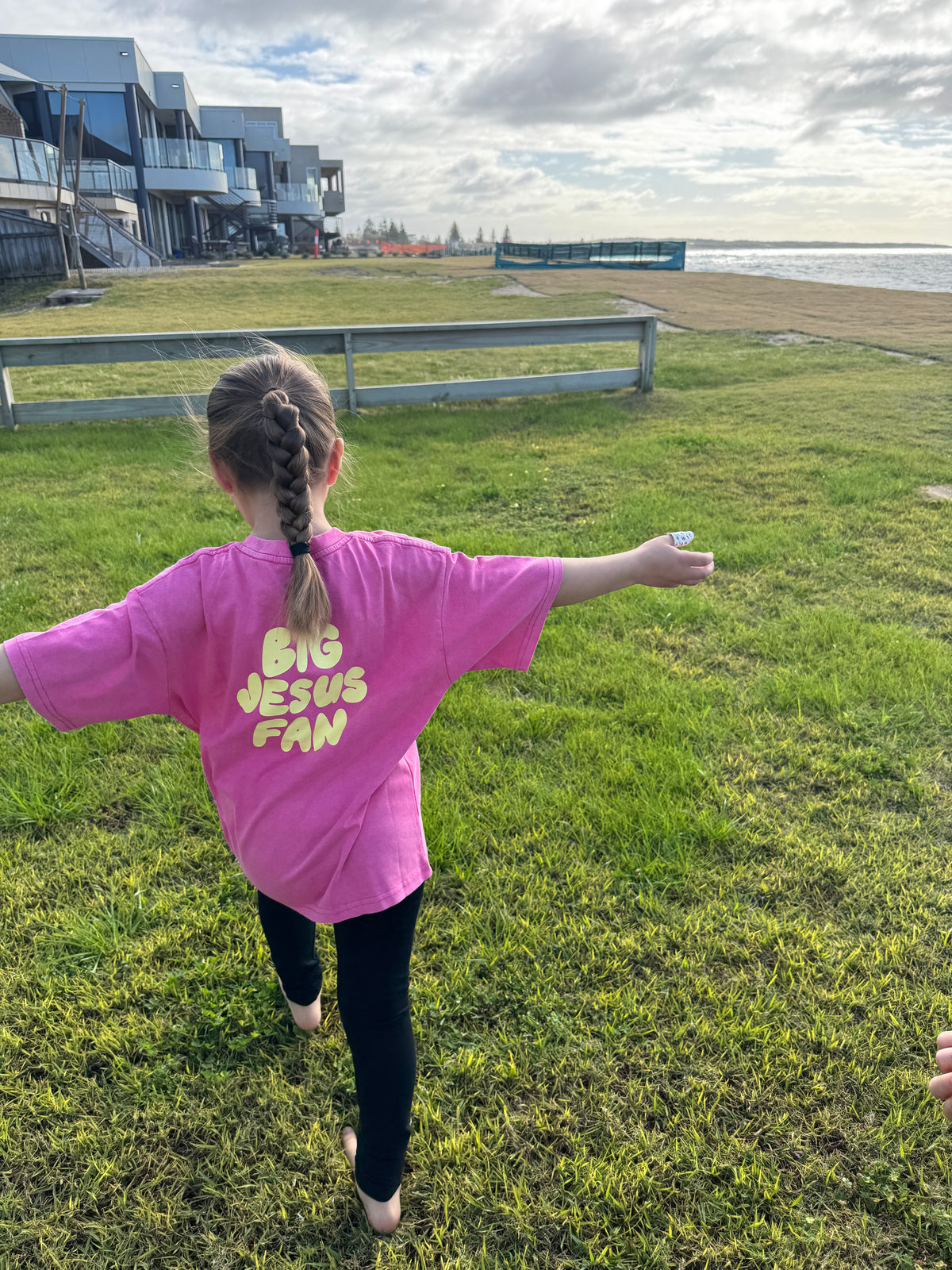 Kids BJF tees with lemon text