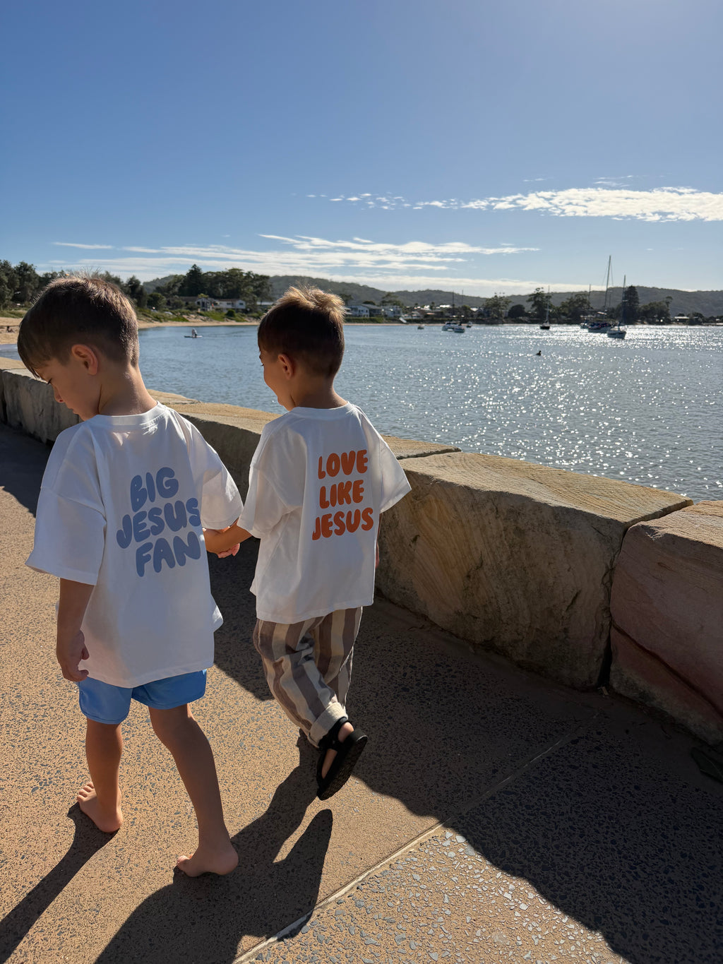little kids BJF tee in white