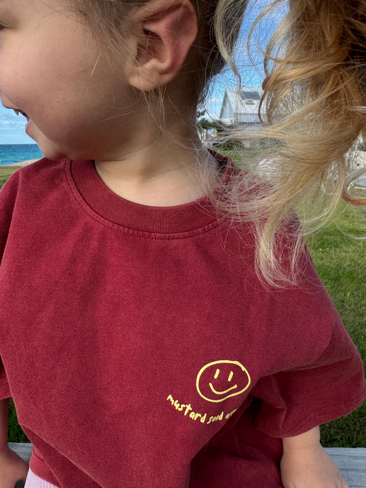 Kids BJF tees with lemon text