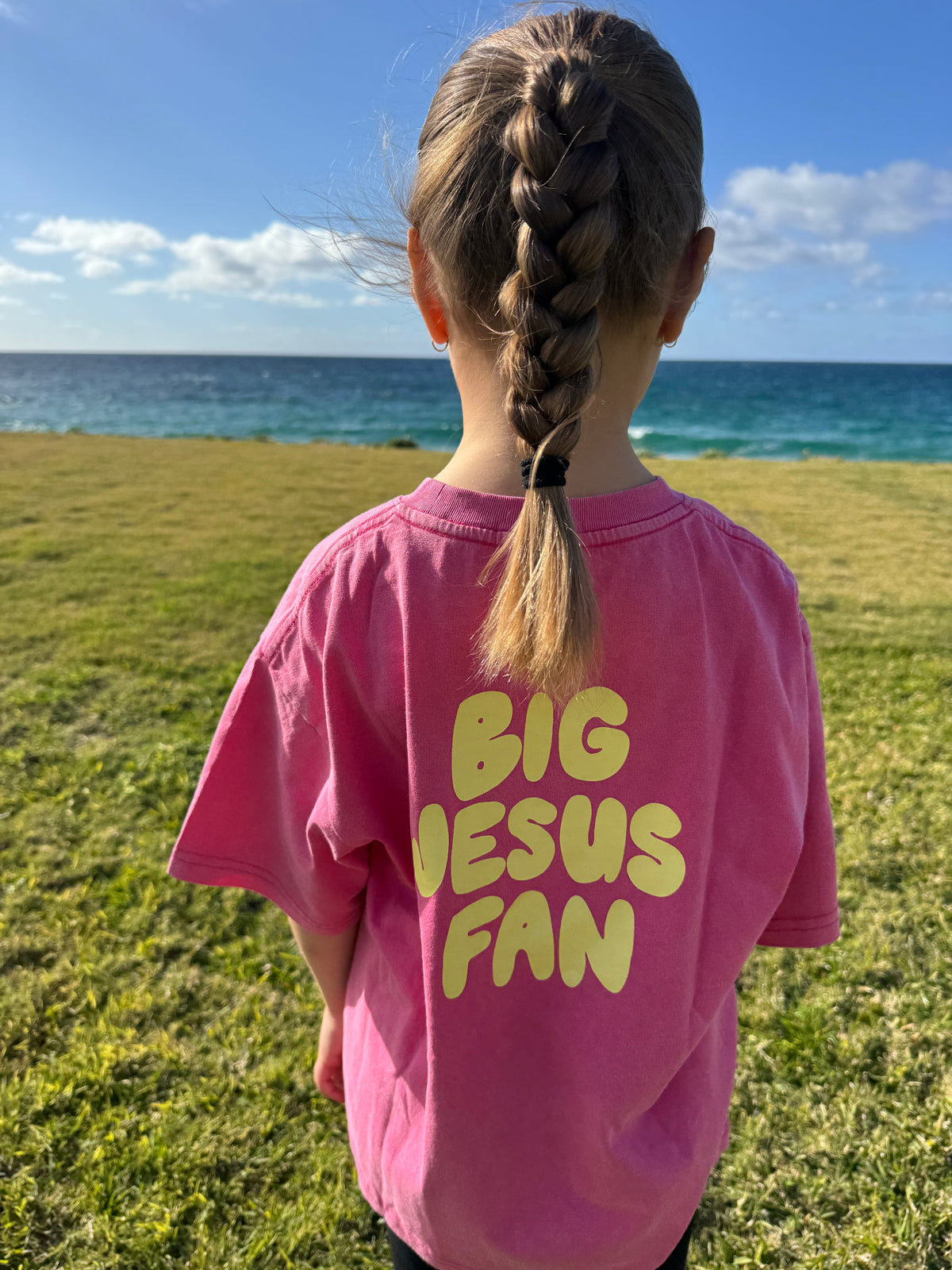 Kids BJF tees with lemon text