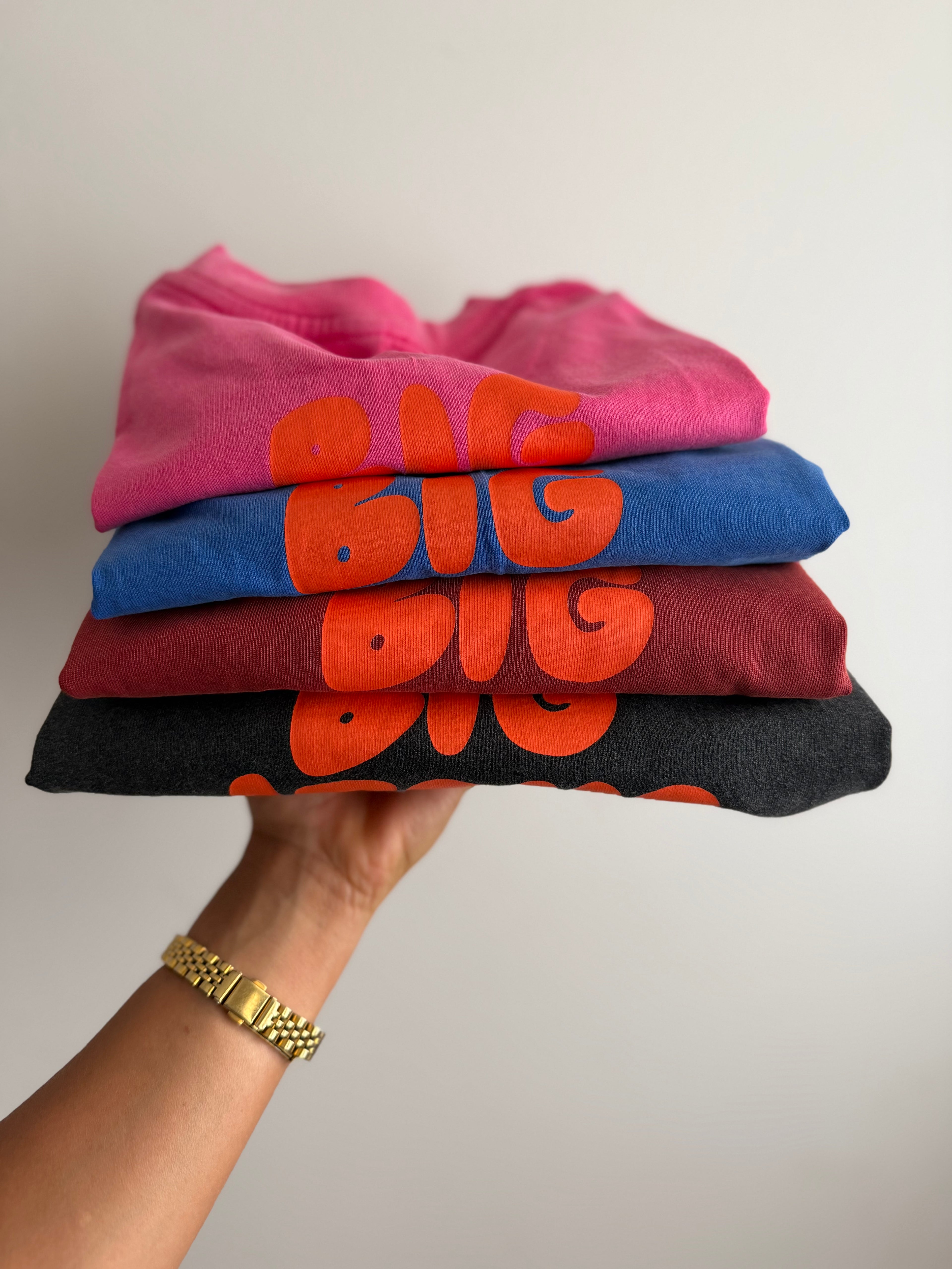 big kids BJF tee in red