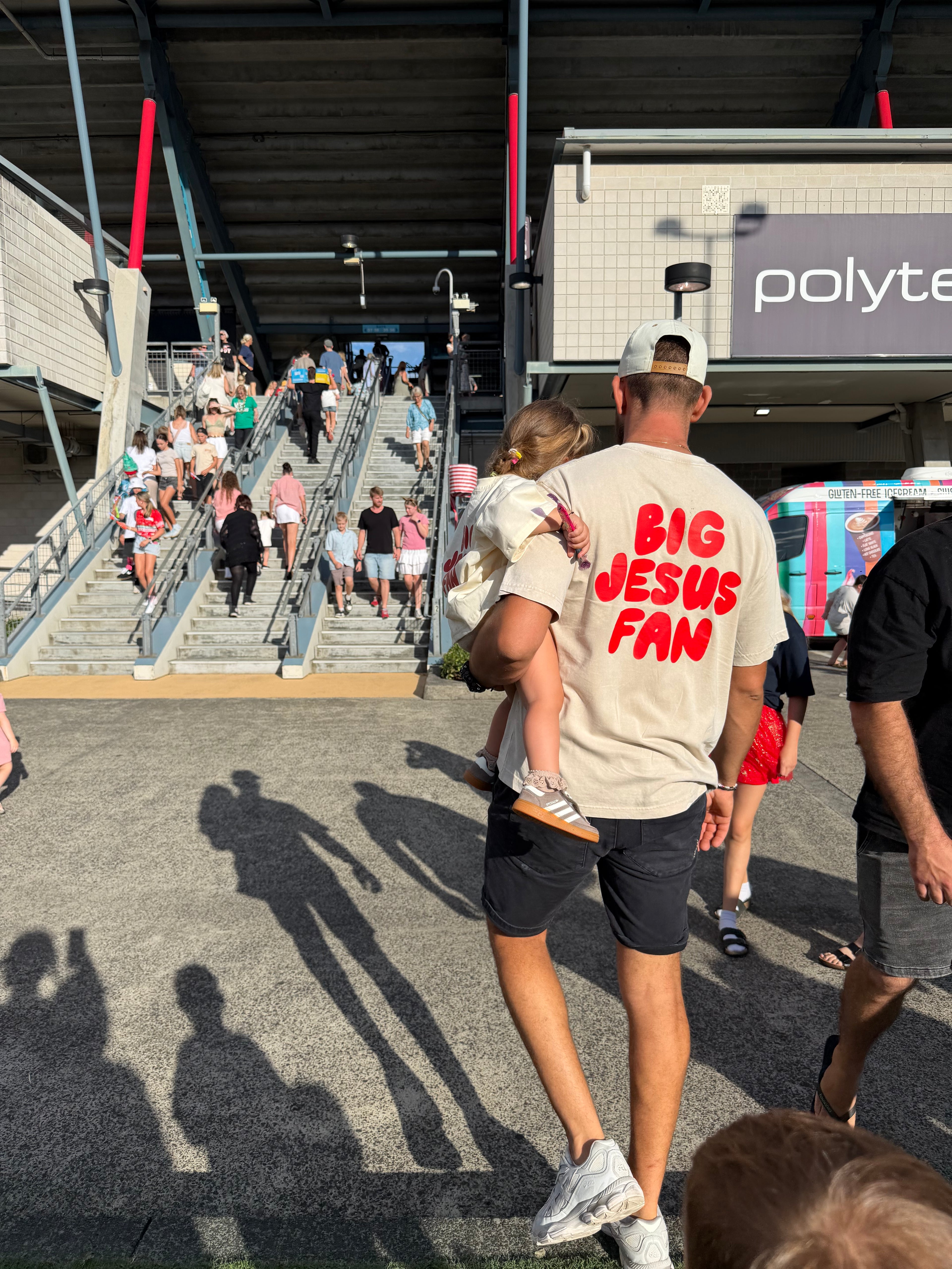 adults BJF tee in beige