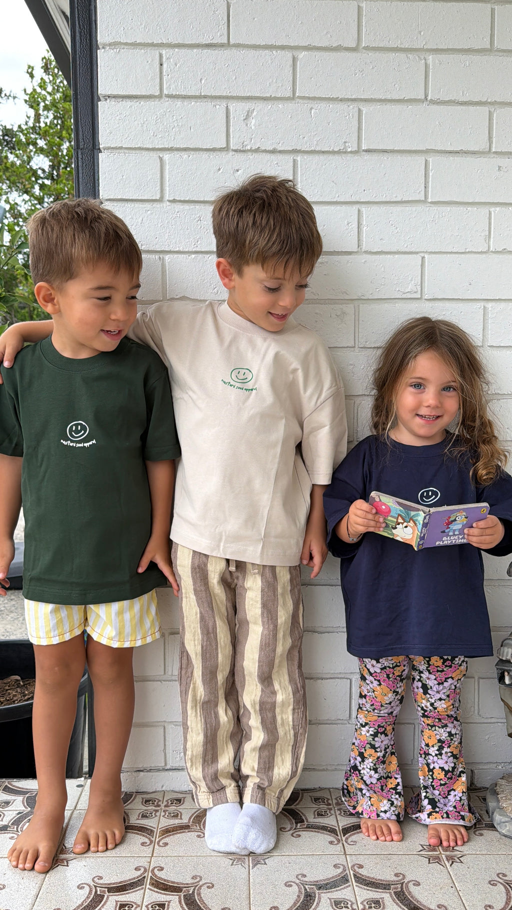 little kids loved to death tee in navy