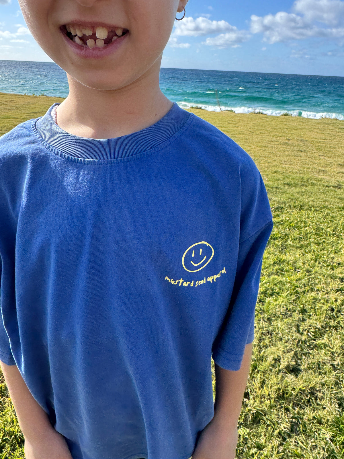 Kids BJF tees with lemon text