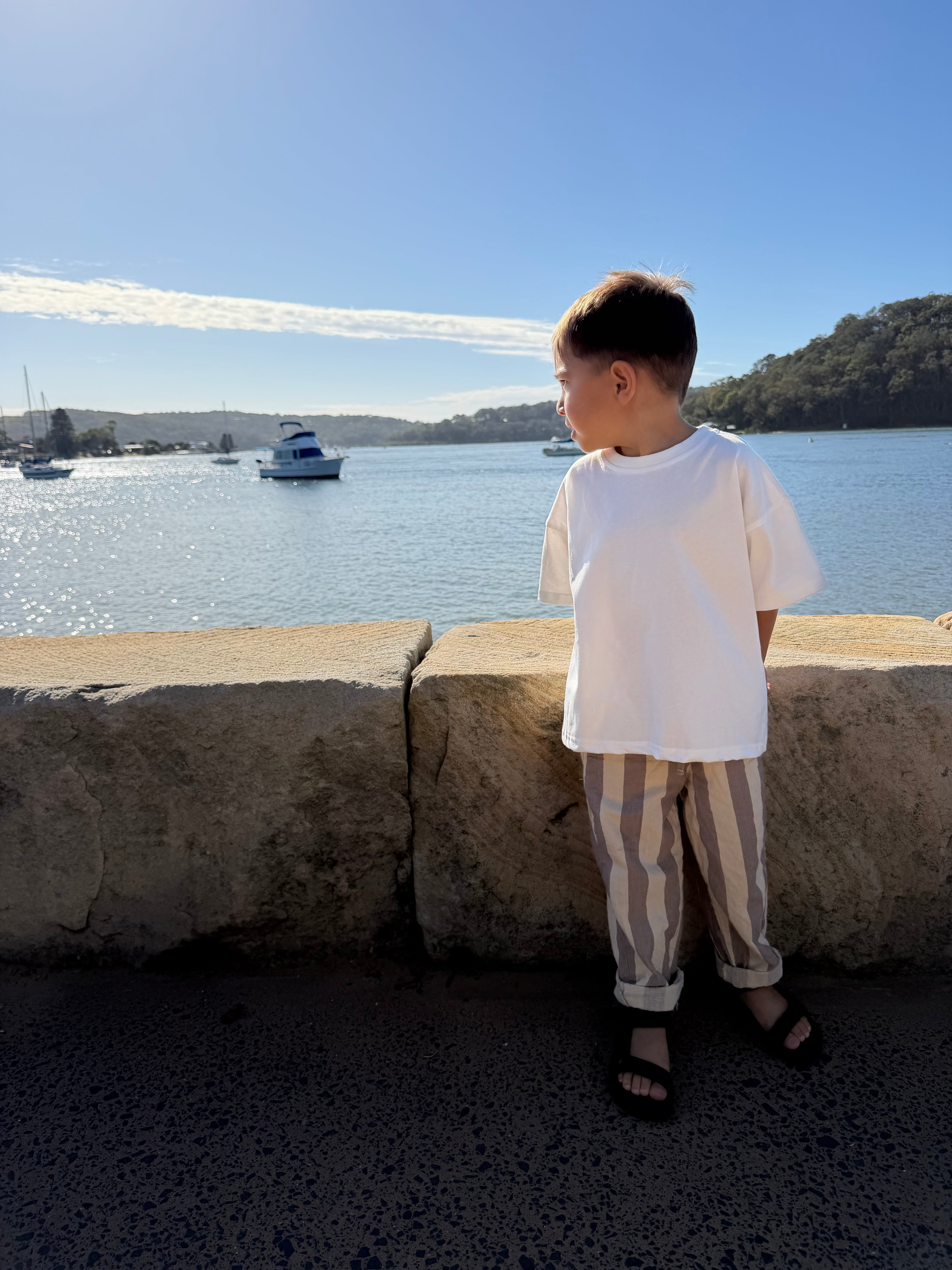little kids LLJ tee in white