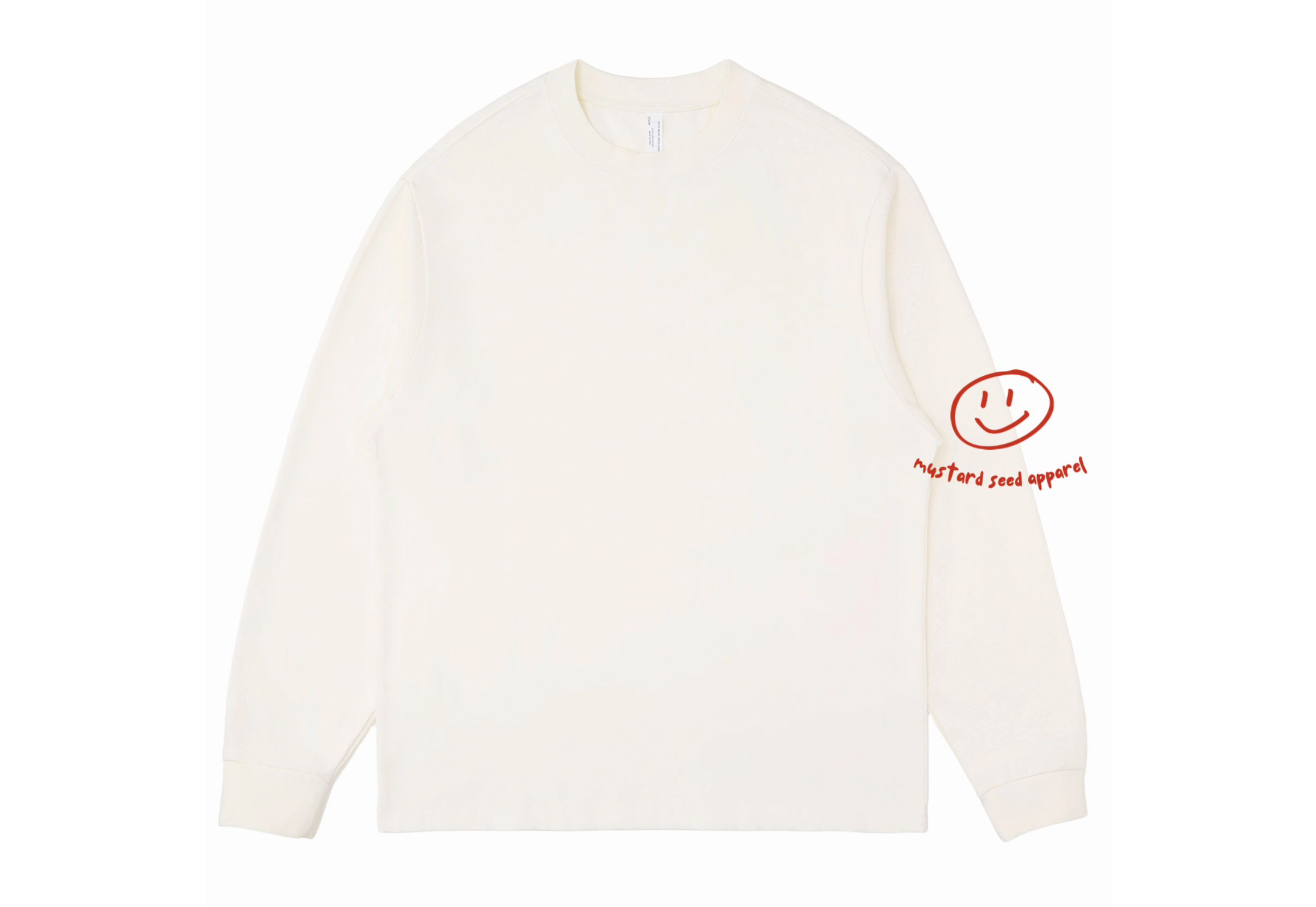 Adult Heart on Fire Eggshell White