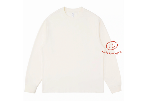 Adult Heart on Fire Eggshell White