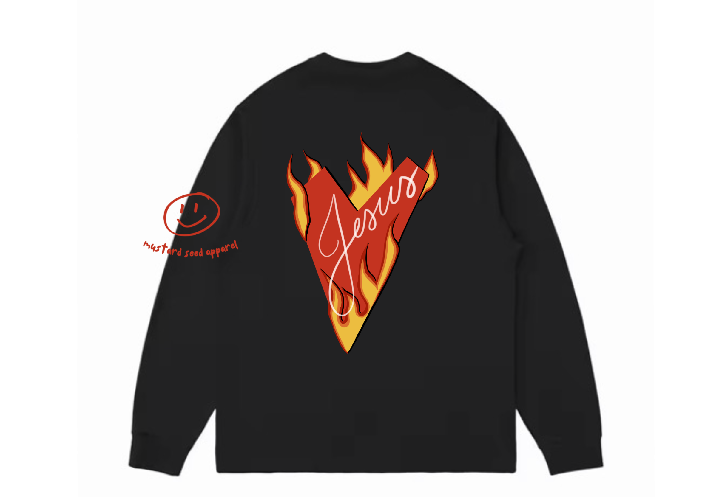 Kids Heart on Fire Black